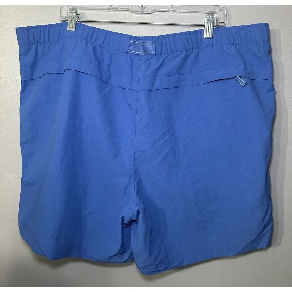 Land's End Mens Blue XXL Swim Suit Trunks NWT‎ Pockets Belt Waterproof Wallet